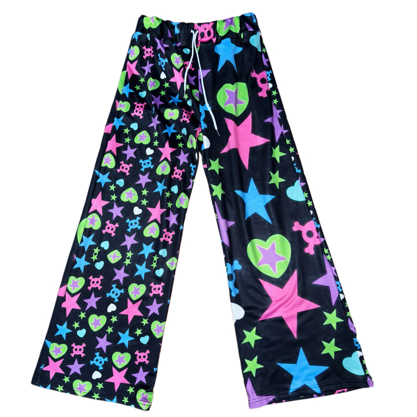 3D Print Harajuku-style Subculture Long Pants, Fluorescent Colorful