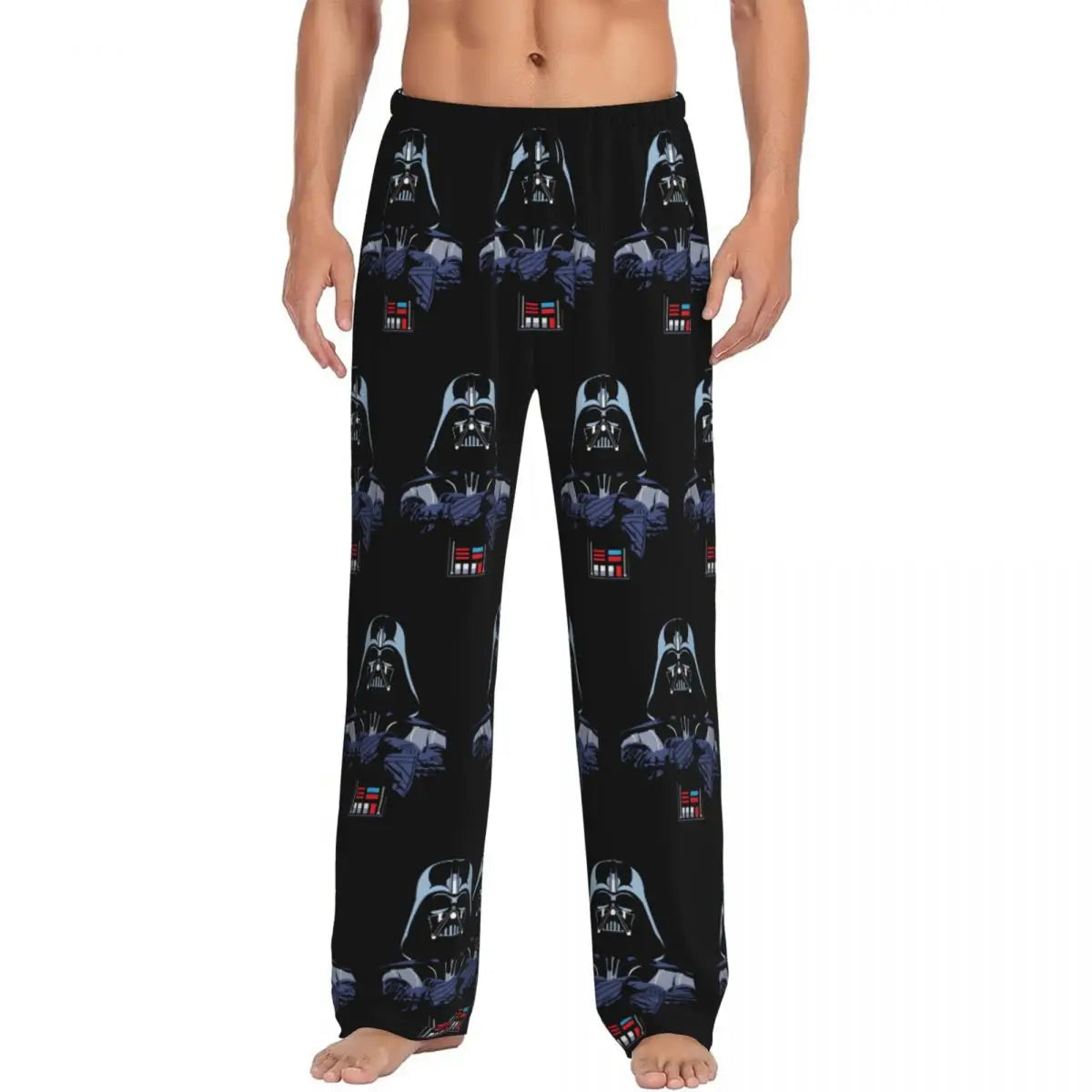 Custom M-Mandalorianed-Anime Pajama Pants Men Adventure Story Lounge Sleep Stretch Sleepwear Bottoms with Pockets