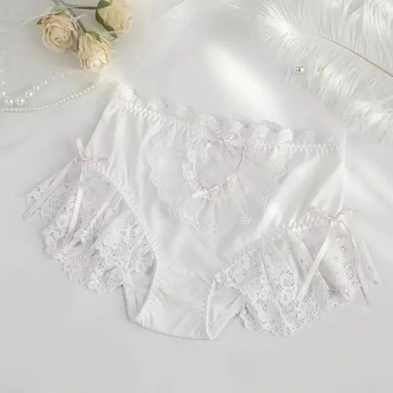 French Princess Lace Bow Panties