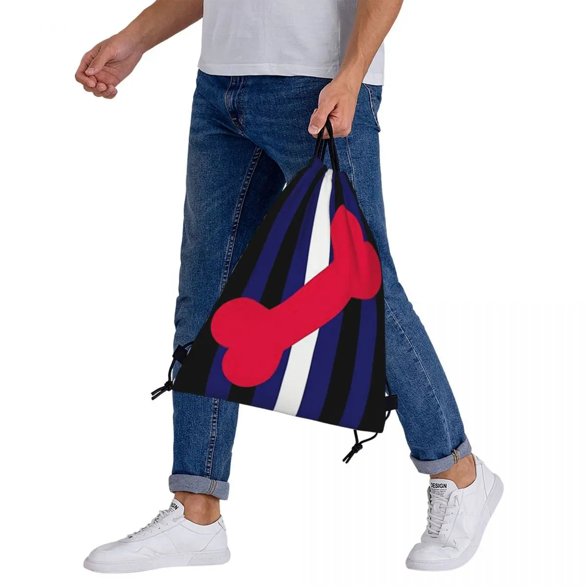 Leather Puppy Pride Backpacks Multi-function Portable Drawstring Bags
