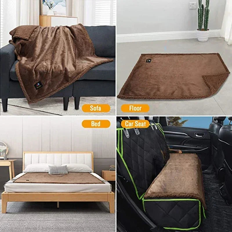 Winter Warm Thickened King Size Blanket 100% Waterproof and Stain Resistant