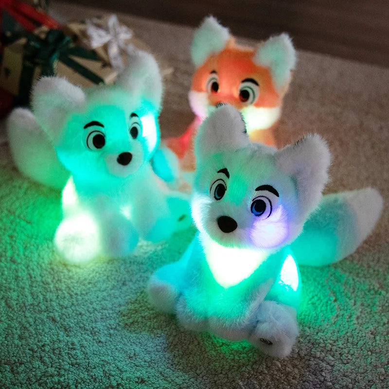 26cm Cartoon Luminous Fox Plush Toys LED
