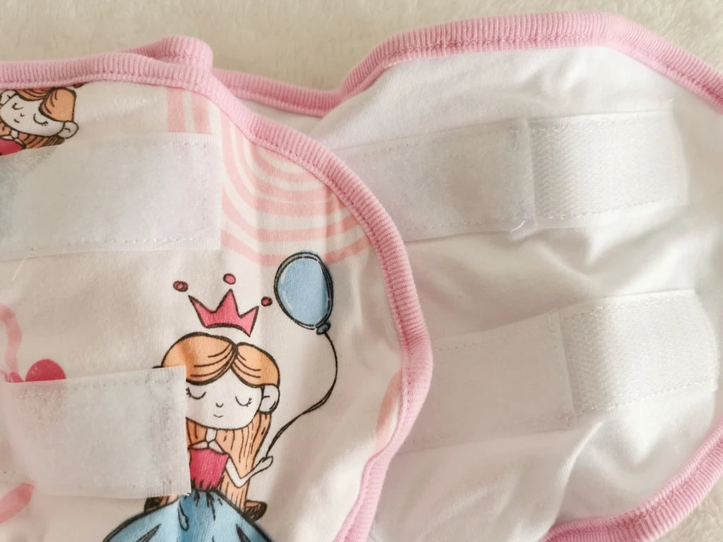 Adult Baby Cartoon Print Panties With Padding Inside