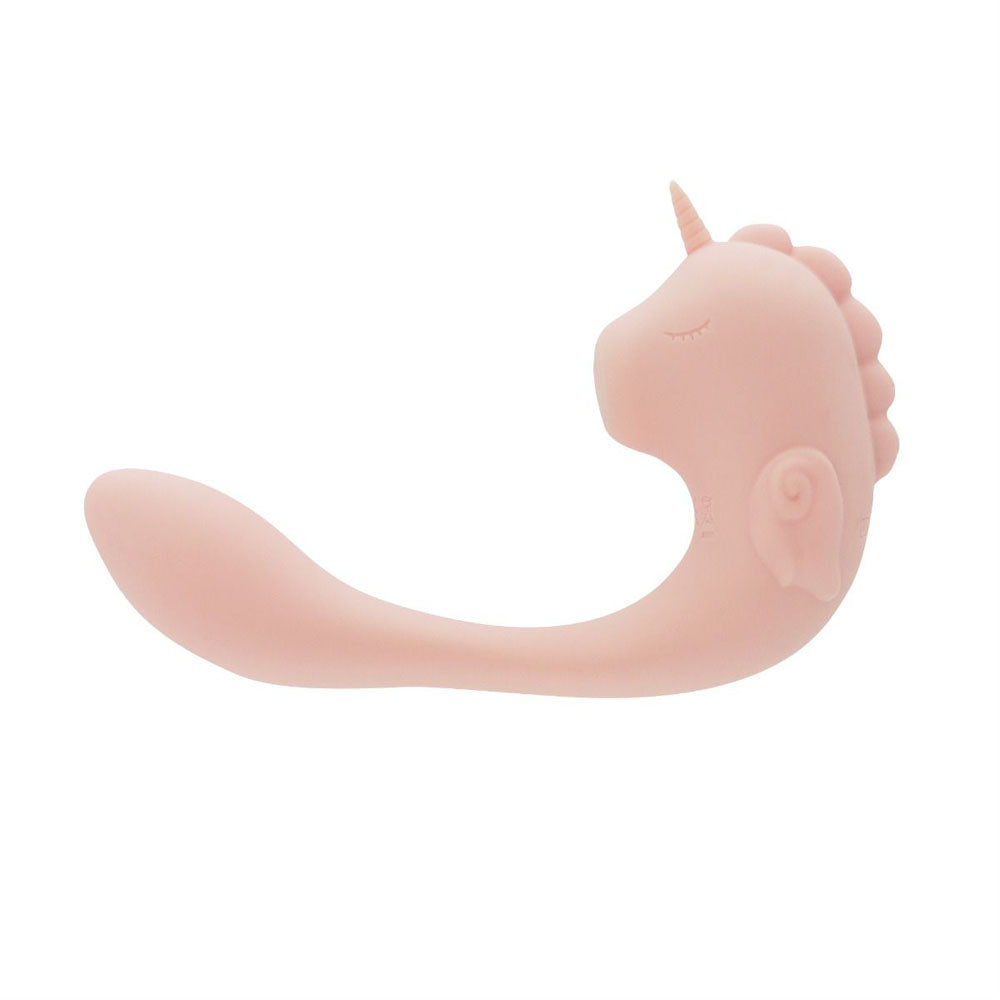 Unihorn - C Horse - Coral Throb -USB Rechargeable Dual Unicorn Vibrator