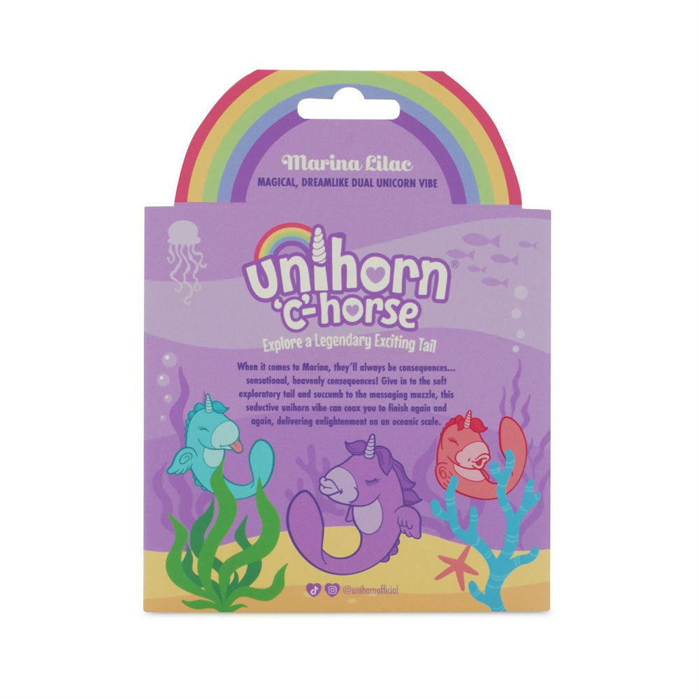 Unihorn - C Horse - Marina Lilac -USB Rechargeable Dual Unicorn Vibrator