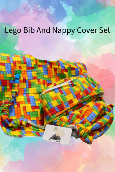 Adult Sized Lego Bib and Nappy Cover