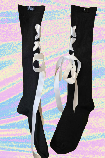 Black Ballet Style Socks! 🖤🎀