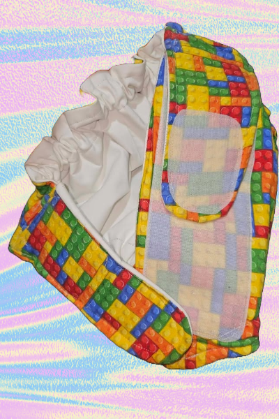 Adult Sized Lego Bib and Nappy Cover