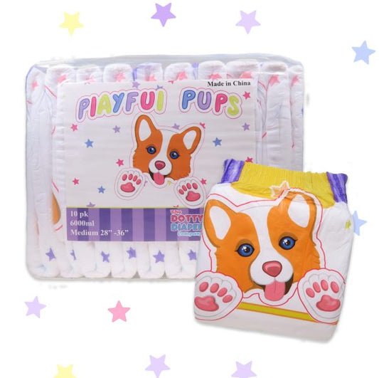 The Dotty Diaper Co Playful Pups 6000ml (Large only)